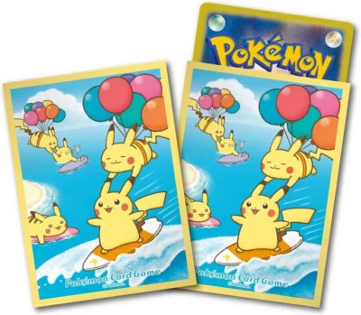 Pokemon Surfing PIKACHU Flying Sleeves Deck Shield Hüllen 64pcs Japanese - Bild 1 von 2