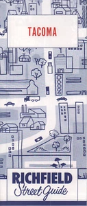 1960 Richfield Road Map: Tacoma NOS - Bild 1 von 1