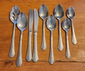 Vintage Lot of 9 pc Brighton by Towle Housewares Stainless Korea Flatware - Picture 1 of 5