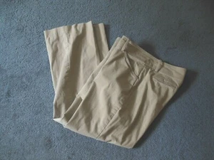 Lee Natural Straight Leg Just Below Waist 14 Beige Chinos Trouser Pants  - Picture 1 of 3
