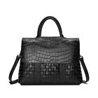 Genuine Leather Women's Crocodile Handbag Satchel Tote Crossbody Shoulder Bag