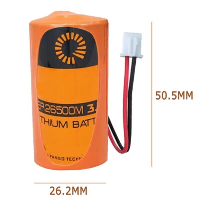 New ER26500M 3.6V 6000mAh Battery with 2.54 White Plug for Gas Meter Water Meter - Image 1 of 2