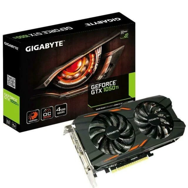 GIGABYTE GeForce NVIDIA Ti Windforce (4 GB) (GTX1050) Graphics Card - Image 1 of 1