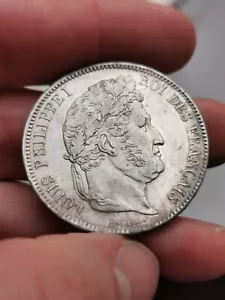 Louis-Philippe 5 Francs 1834 W Lille Superbe - Imagen 1 de 4