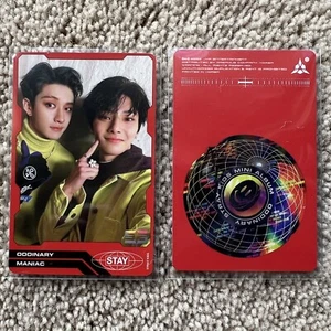 ChanIn Bang Chan & Jeongin Stray Kids Oddinary Photocard PC I.N & Chan Red Ver. - Picture 1 of 1