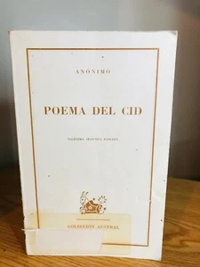 Poema del Cid The Poem of The Cid Anonimo Vigesima Segunda Edicion (1967) - Bild 1 von 4