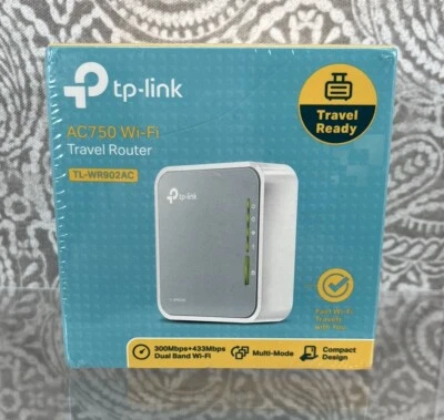 TP-Link TL-WR902AC AC750 Wireless Portable Nano Travel Router Dual Band WiFi - Image 1 of 4