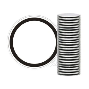 OnFireGuy 25pcs 40mm Black Ring 1oz American Silver Eagle Coin Capsule Holders - Picture 1 of 7