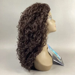 Penny Long Wavy #4 Dark Brown Synthetic Quick Weave Wig - Picture 1 of 9