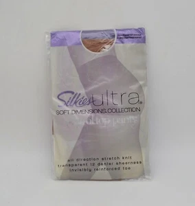 Silkies ULTRA SOFT DIMENSIONS Control Top Pantyhose Nude Size Queen New - Picture 1 of 3