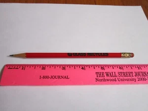 GLASS RECYCLES Collectible Pencil ONLY THE BEST COMES IN GLASS! Red Wood Single - Picture 1 of 14
