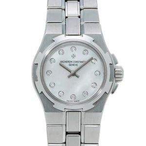 VACHERON CONSTANTIN Overseas 0.9" 12P Diamond White/Blanc shell/diamond Ladi... - Picture 1 of 4