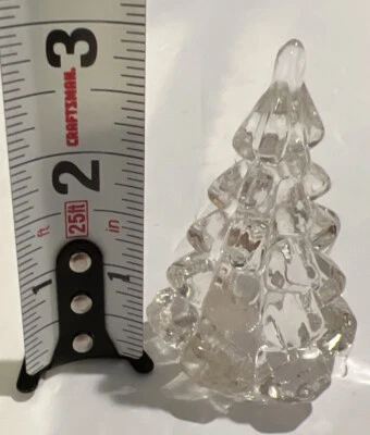 "Candelabro de vidrio para árbol de Navidad Biedermann 3"" vintage" Foto 1 de 4