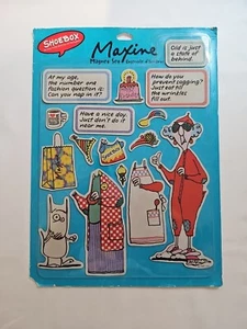 Nuevo JUEGO DE IMANES DE REFRIGERADOR HALLMARK SHOEBOX MAXINE & FLOYD DOG de colección conjuntos - Imagen 1 de 2