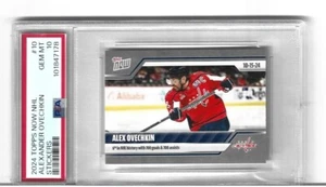 Topps Now NHL Stickers Alexander Ovechkin 6th in Nhl 700 Goals/Assist Psa 10 - Picture 1 of 1