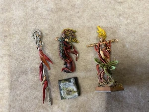 Warhammer Fantasy Wood Elf Spellsingers X2 Metal Fuera de Uso 2005 - Imagen 1 de 1