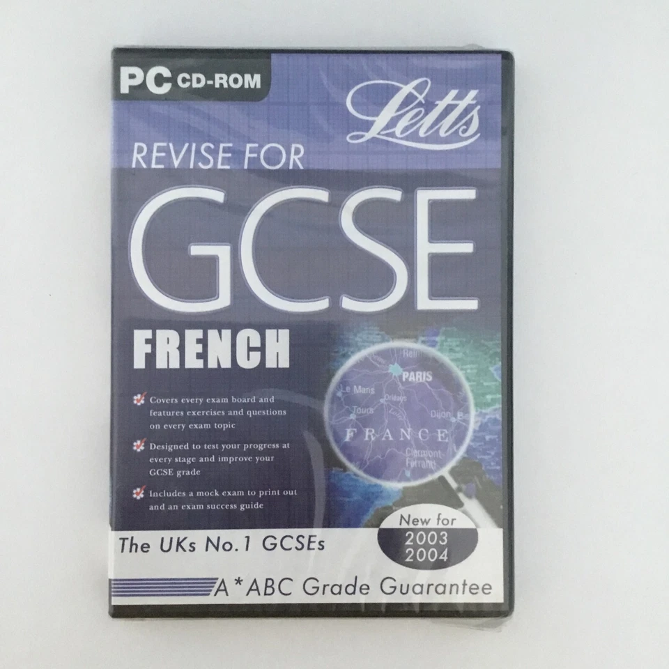 Letts Revise for GCSE French Year 2003/2004 (PC CD-Rom) - Factory Sealed - Image 1 of 2