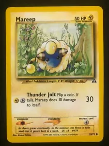 Pokemon 58/75 Mareep Neo Entdeckung Common NM - Bild 1 von 2