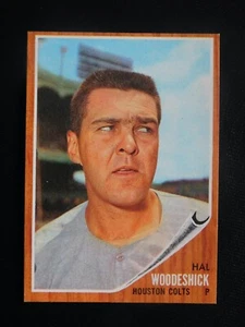 1962 Topps Baseball Card #526 Hal Woodshick SP (EX-MT/NM) Pack Fresh - Picture 1 of 2