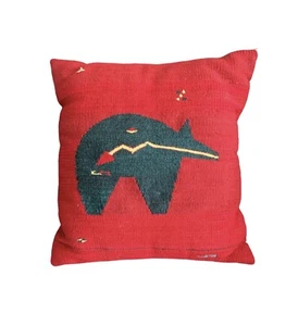 Native American Decorative  Pillow ~ Bear with Heartline Symbol - Picture 1 of 5