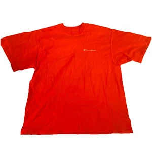 C10 Champion Mens M Faded Short Sleeve T-Shirt Red Cotton - Picture 1 of 4