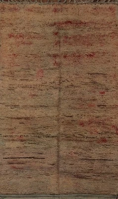 Alfombra marroquí de lana vintage 6x10 con patrones rústicos alfombra de salón Foto 1 de 4