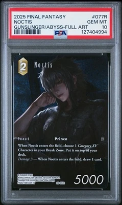 2025 Noctis 26-077R Full Art Gunslinger of the Abyss Final Fantasy PSA 10 - Image 1 of 2