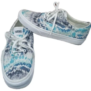 VANS DOHENY TIE DYE BLUE WHITE WOMEN'S SKATE SHOES Size 9.5 - Picture 1 of 7
