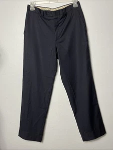 Lanificio Comero Woolmark Black Super 100's Men's Pants 48 X32 - Picture 1 of 17