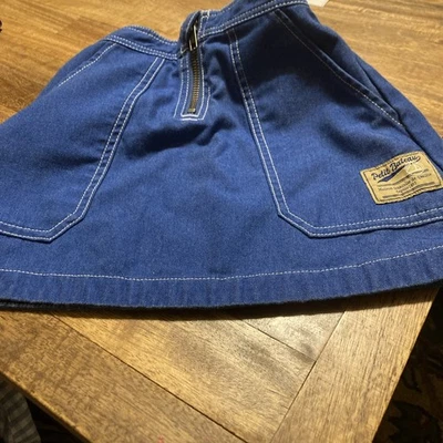 Petit Bateau France Falda Denim con Bolsillos y Cremallera Talla 5 y 110 cm Foto 1 de 4