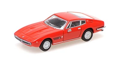 MINICHAMPS 870123020 1/87 MASERATI GHIBLI COUPE 1969 Rosso Modello Auto - Immagine 1 di 4