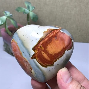 Cristallo di quarzo diaspro oceano naturale 174 g punto cuore guarigione Madagascar A1250 - Foto 1 di 13