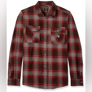 Fox Traildust Flannel Heather Graphic Men's Shirt Sz S Outdoor Casual Country - Picture 1 of 8
