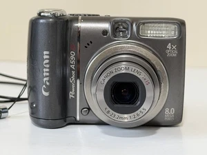 Canon Powershot A590 IS Digital Camera Includes 1GB Memory And Case - Picture 1 of 16