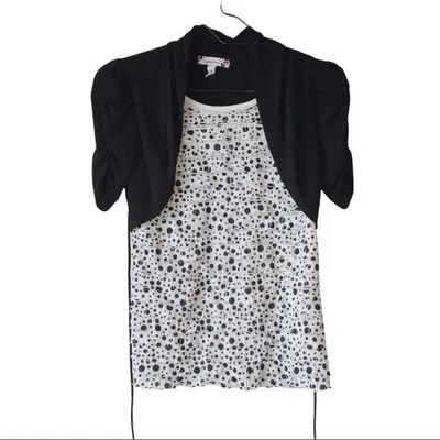 Speechless Girls Size Medium Polka Dots Scattered Dots Ruffles Blouse Shirt - Image 1 of 4