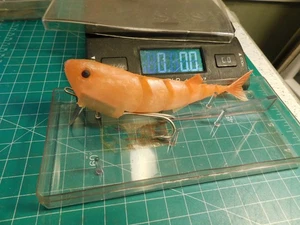Sosy of France Large Jointed Rubber Fishing 6 3/4" Lure Leurres Animes - Picture 1 of 6