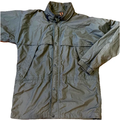 Eastern Mountain Sports Men’s Utility Jacket Size L Olive Roll Away Hood Outdoor - Image 1 of 4