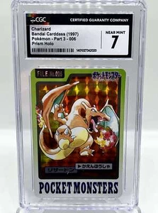Charizard #006 Bandai Carddass 3 Prism Holo 1997 Japanese Pokemon Card CGC 7 NM - Bild 1 von 2