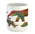 Ambesonne Hamsa Ceramic Coffee Mug Cup For Water Tea Drinks, 11 Oz