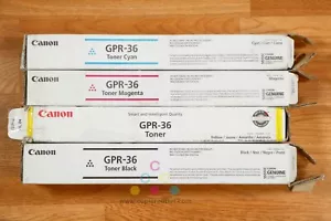 New Open Box OEM Canon GPR-36 CMYK Toner iR C2020 C2025 C2030 Same Day Shipping - Picture 1 of 6