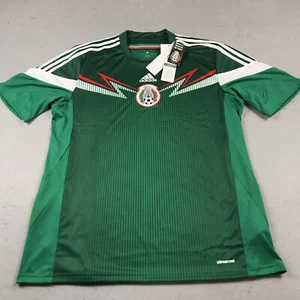Mexico Soccer Jersey Mens XL Green Adidas 2014 World Cup Football G86985 Kit NWT - Picture 1 of 10