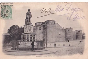 Francia 1902 Postal de Angers a Bilbao Castillo Arquitectura (199) - Imagen 1 de 2