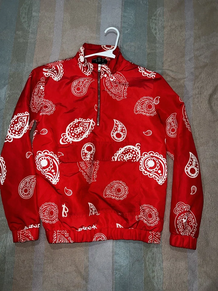 Red Bandanna pullover Jacket - Image 1 of 4