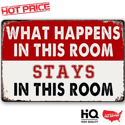 Letreros de habitación hombre cueva decoración de pared divertido metal lata dormitorio letrero letreros de habitación vintage Foto 1 de 4