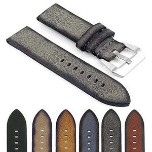 DASSARI Opus Thick Vintage Italian Leather Mens Watch Band Strap - Picture 1 of 20