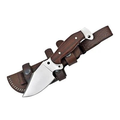 Handmade D2 Full Tang Skinner Hunting Knife with Leather Sheath 9" - image 1 of 4