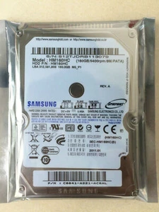 SAMSUNG 160GB HM160HC 5400RPM IDE PATA 2.5" Hard Drive FOR Laptop Computer