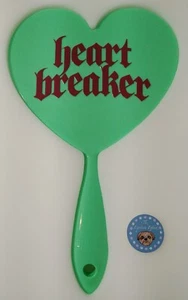 Jeffree Star Cosmetics: Green Heartbreaker Hand Mirror # Limited Edition - Picture 1 of 4