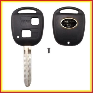 Remote Key Shell Case Blank Two Buttons For Toyota Corolla Yaris Prado RAV4 Echo - Picture 1 of 10