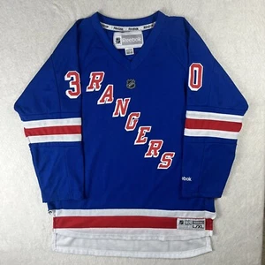 REEBOK New York Rangers Henrik Lundqvist #30 Jersey Youth Size L/XL Blue - Picture 1 of 10
